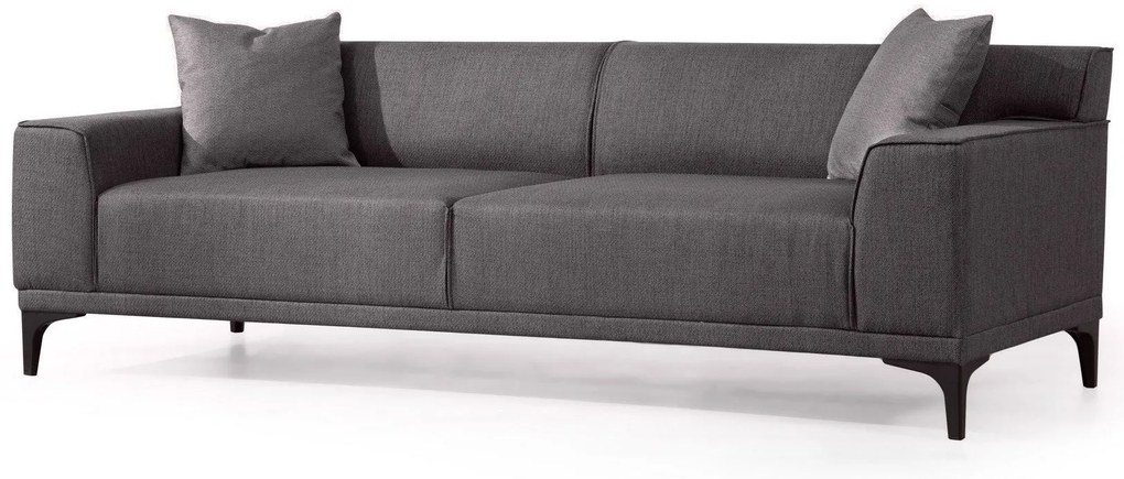 Sofá de 3 Lugares Petra – Antracite – 215x87x86 cm