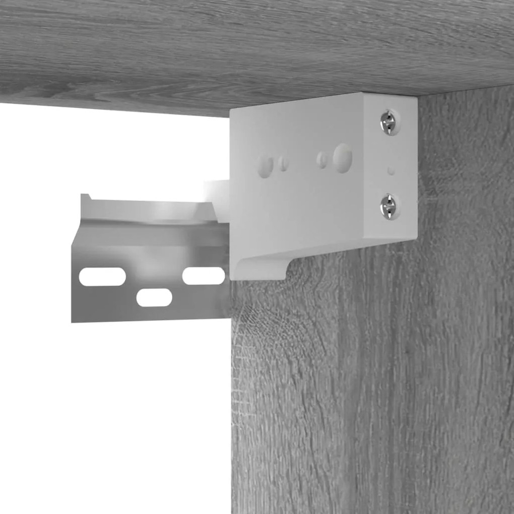 Conjunto móveis de TV 5 pcs madeira processada sonoma cinza