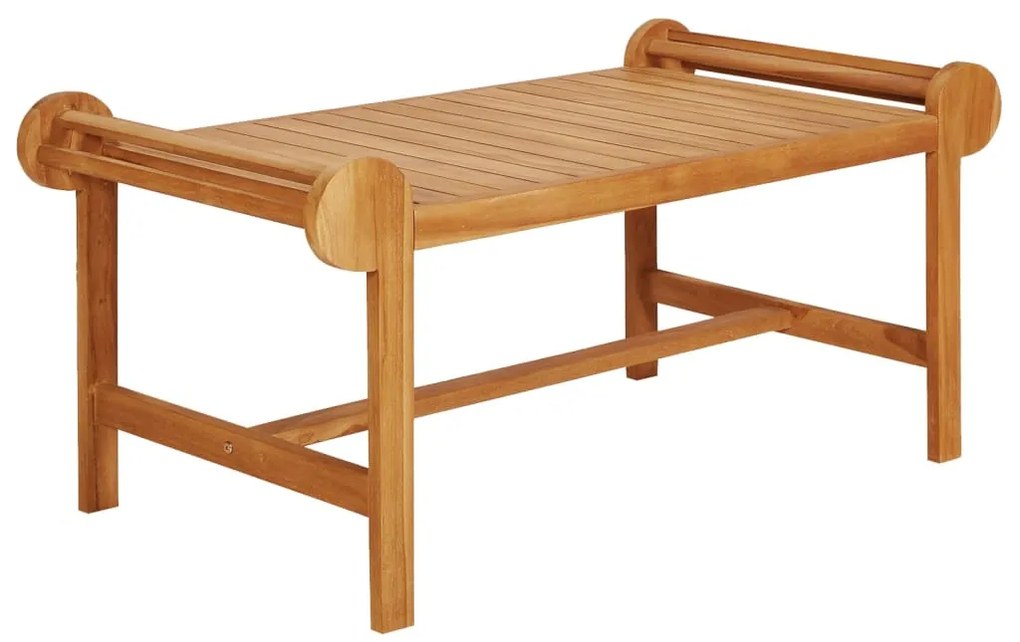 4 pcs conjunto lounge de jardim madeira de teca maciça