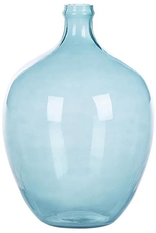 Vaso de vidro azul claro 39 cm ROTI Beliani