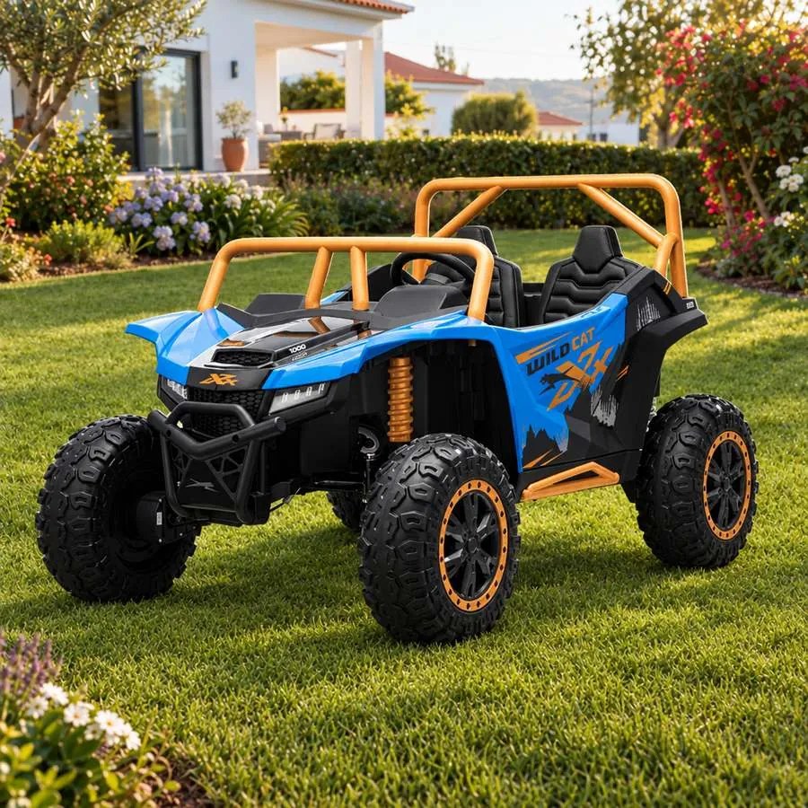 Buggy elétrico para crianças Arctic CAT XXL 4x4 24V,dois lugares, rodas EVA macias, motores potentes, bateria de lítio, suspensão traseira, bancos em