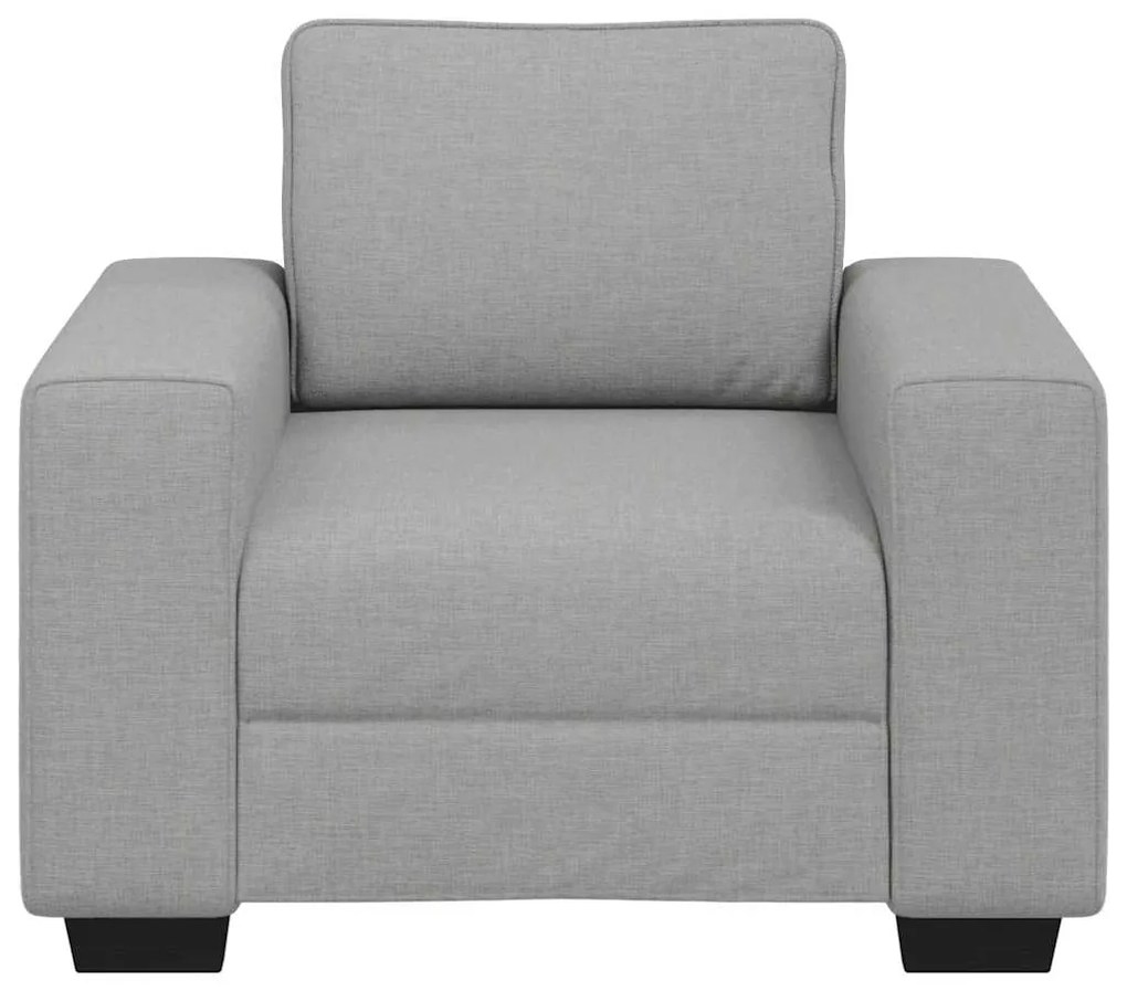 Poltrona 60 cm tecido cinzento nuvem