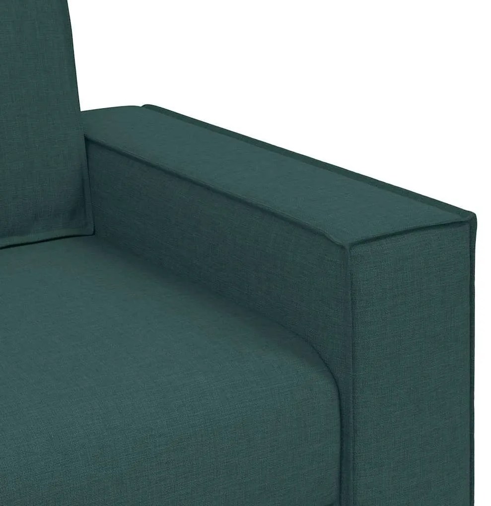 Sofá-cadeira Verde Escuro 60 cm Tecido