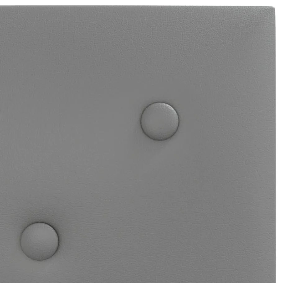 Painel parede 12 pcs 30x30cm couro artificial 1,08 m² cinza