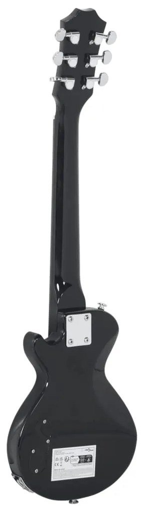 Guitarra elétrica p/ crianças com saco 3/4 30" castanho/preto