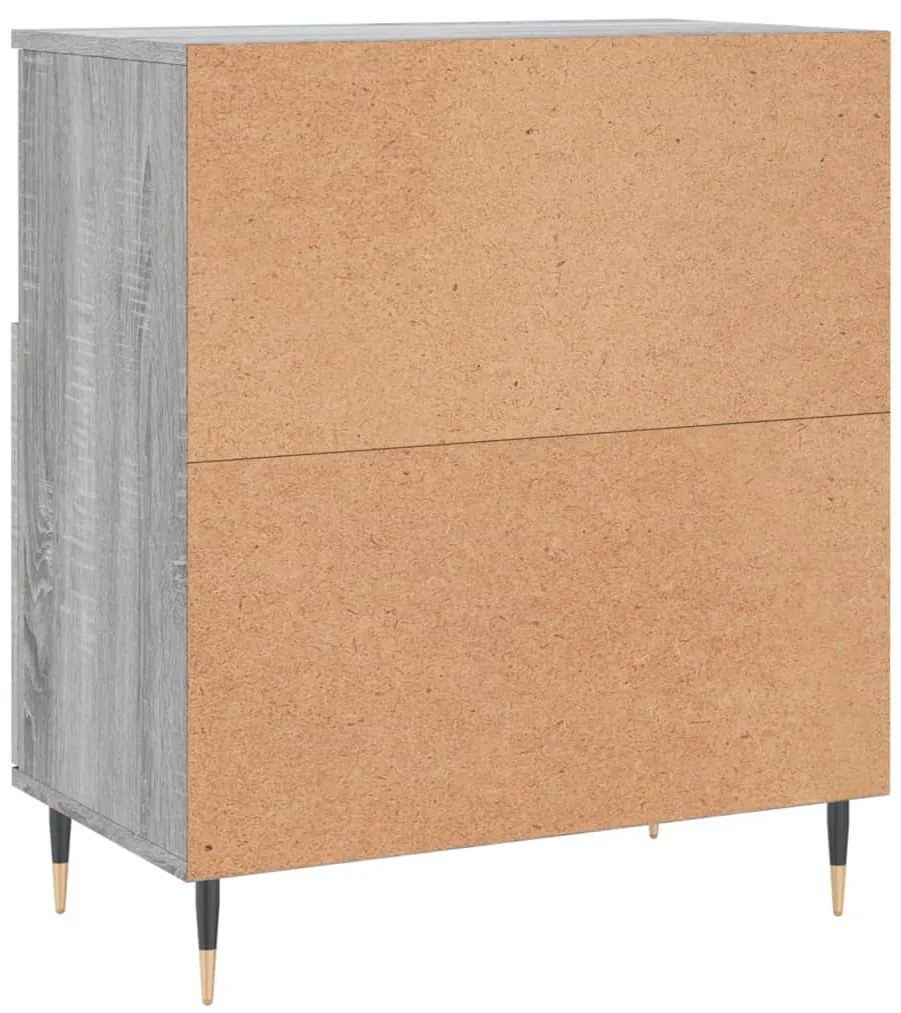 Aparador 60x35x70 cm derivados de madeira cinzento sonoma