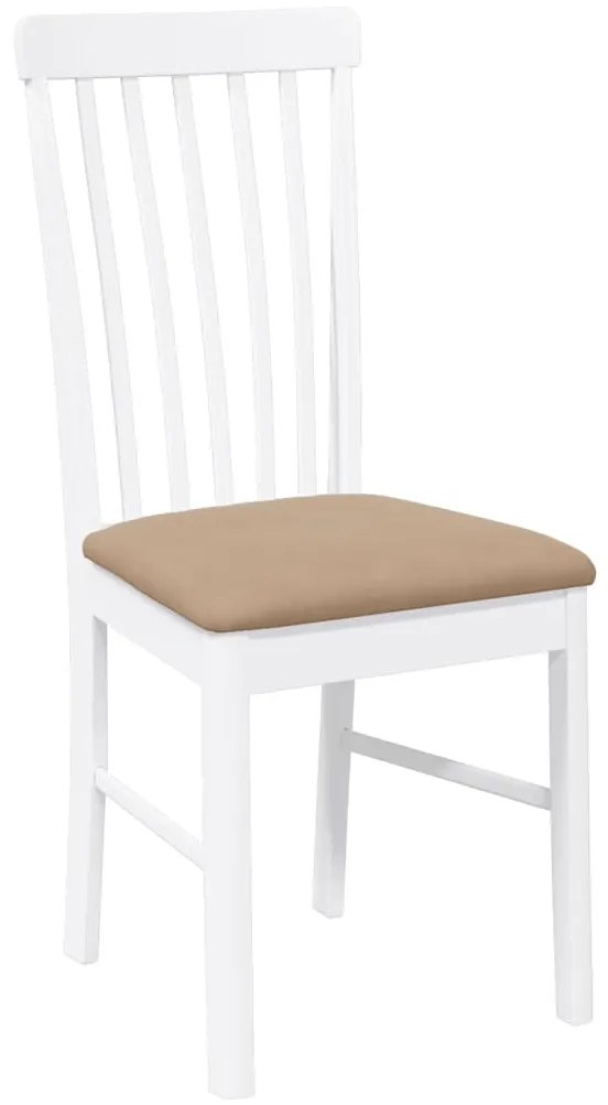 Cadeiras de jantar com almofadões 2 pcs madeira maciça branco