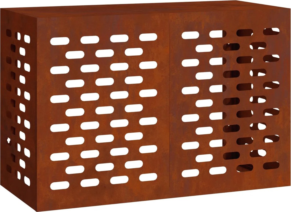 vidaXL Capa de Ar Condicionado Ferro Enferrujado 90 x 40 x 60 cm