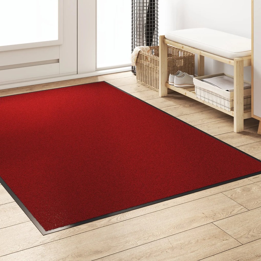 Capacho Retangular VidaXL Vermelho 120x180 cm