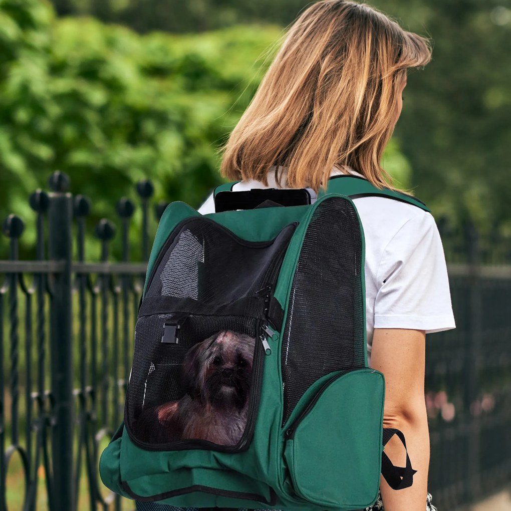 Transportadora 2 em 1 para Animais de Estimação Mochila ou Carrinho de