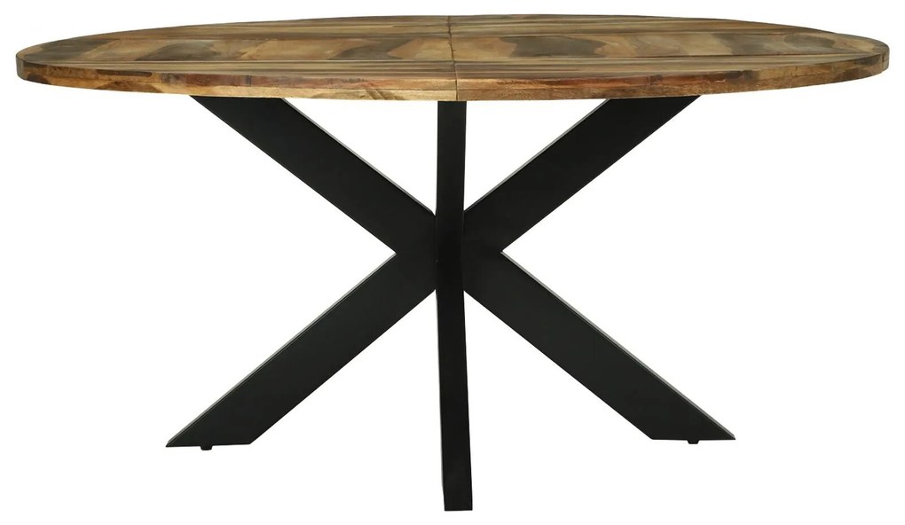 Mesa de Jantar Redonda Ø160x76 cm Madeira de Acácia Sólida