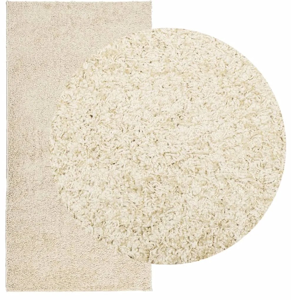 Tapete shaggy de pelo alto PAMPLONA 100x200 cm dourado