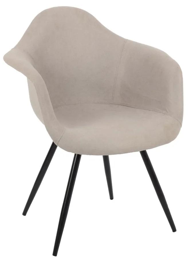Cadeira Dkd Home Decor Cinzento Poliéster (63 X 52,5 X 82 cm)