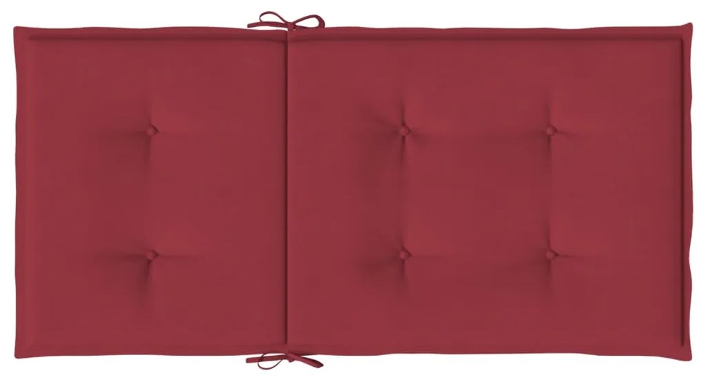 Almofadões lombares cadeiras jardim 2pcs oxford vermelho tinto