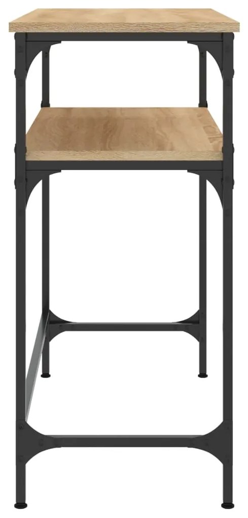 Mesa consola 75x35,5x75 cm derivados de madeira carvalho sonoma