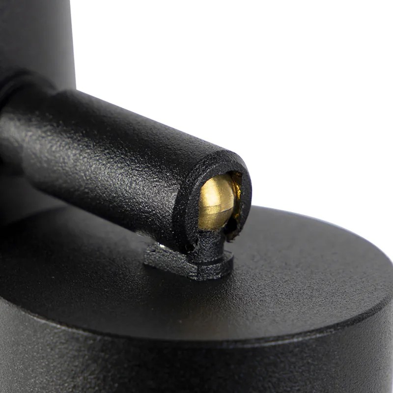 LED Candeeiro exterior inteligente preto 45 cm ajustável incl. Wifi GU10 - Solo Moderno