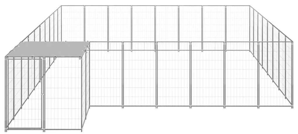 Canil 20,57 m² aço prateado