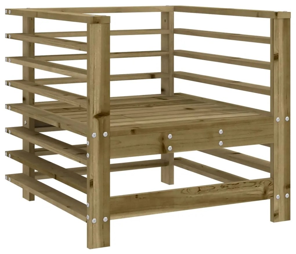 Cadeiras de jardim c/ almofadões 2 pcs pinho impregnado