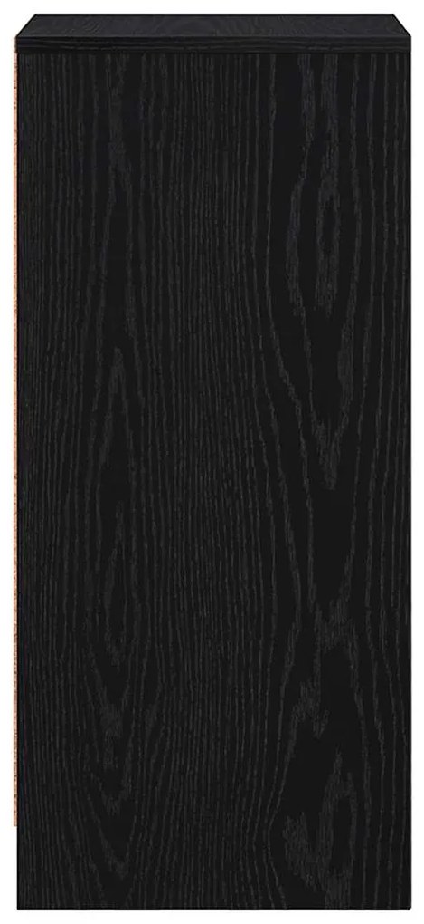 Aparador 29,5x34x76 cm derivados de madeira carvalho preto