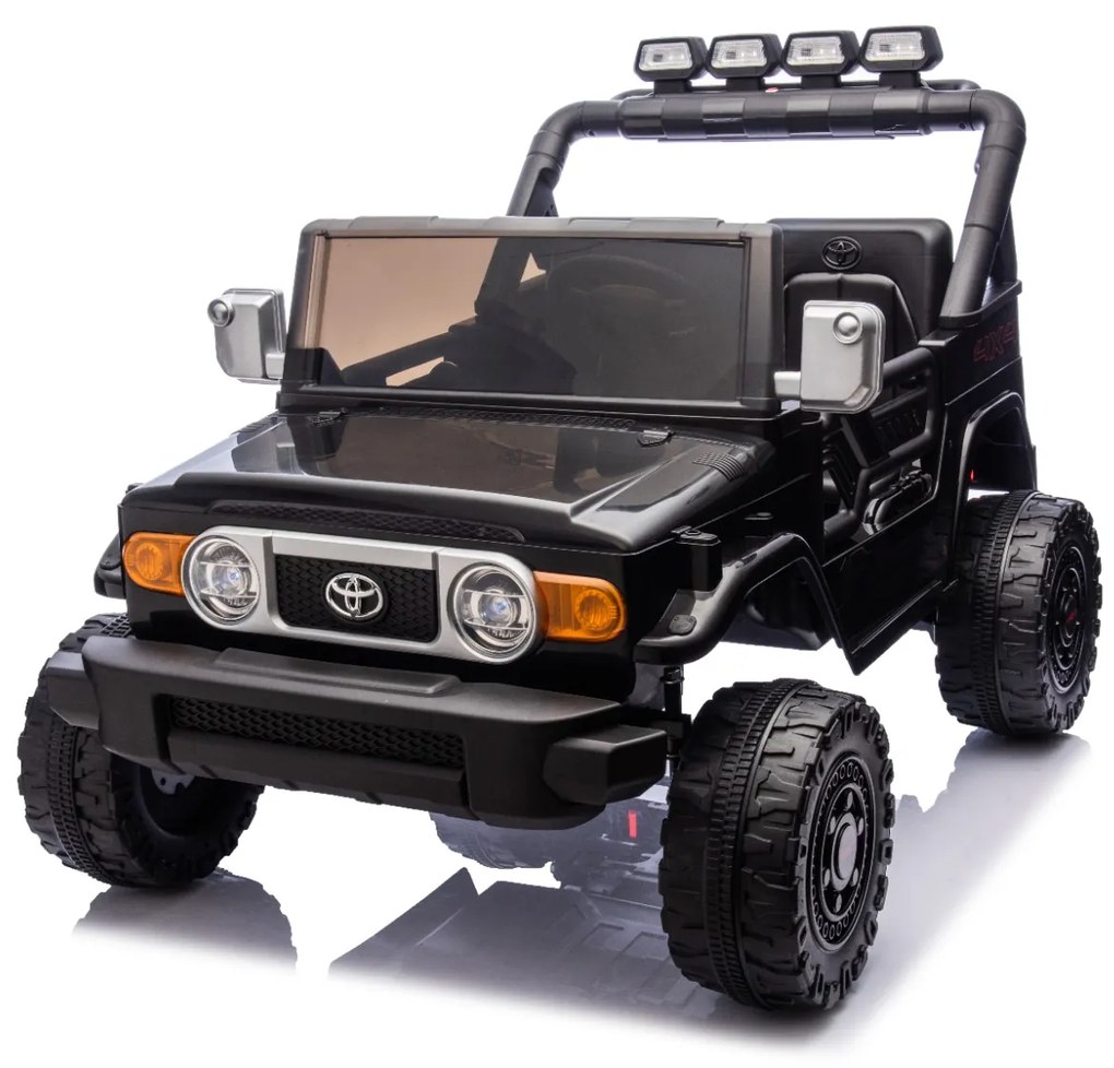 Carro elétrico para crianças Toyota FJ Cruiser XXL 24V 4x4, licença oficial (dois lugares), bateria de lítio portátil, chassis alto, suspensão traseir