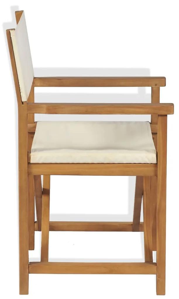 Cadeira de realizador dobrável em madeira de teca maciça