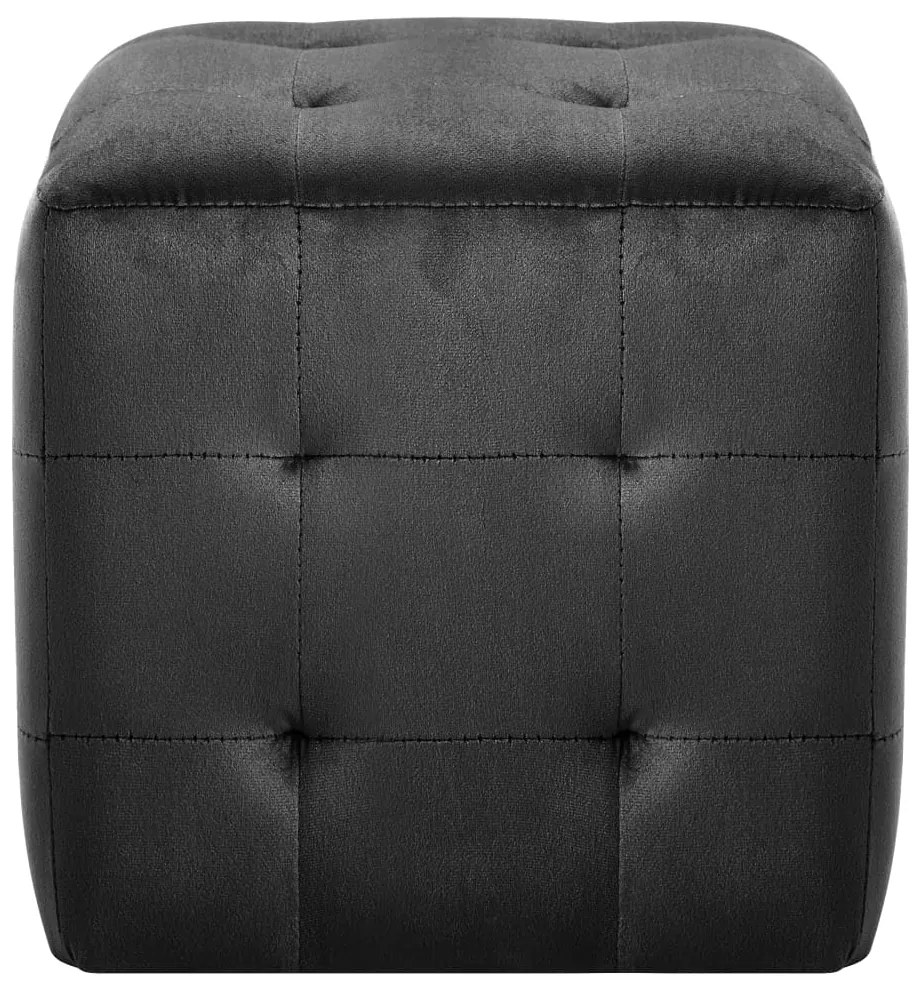 Mesas de cabeceira 2 pcs 30x30x30 cm veludo preto