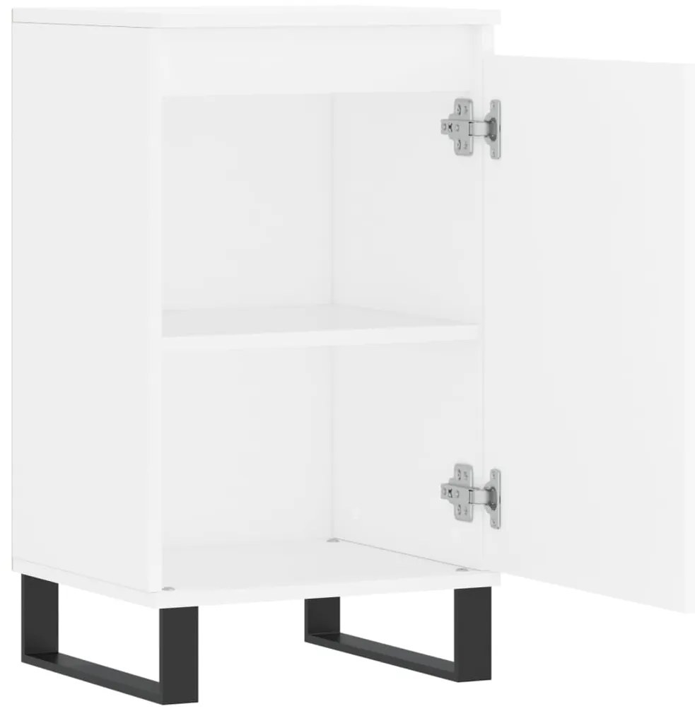 Aparadores 2 pcs 40x35x70 cm derivados de madeira branco