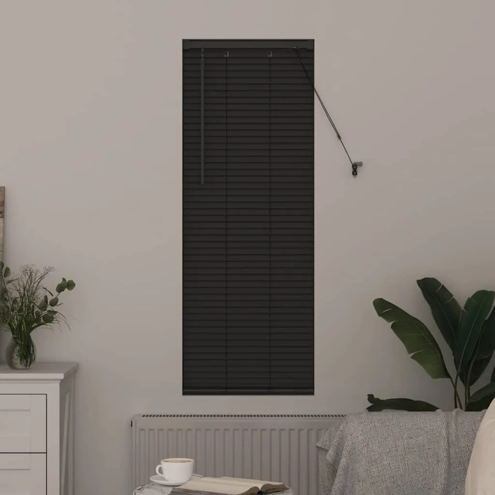 Persiana de Janela Cinzento-escuro 80 x 130 cm Alumínio
