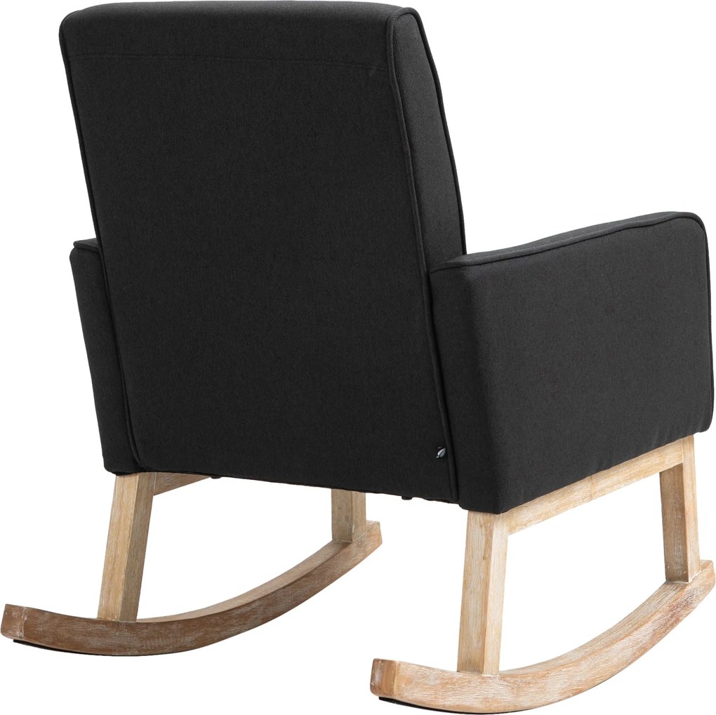 Cadeira de baloiço Dream Tecido preto