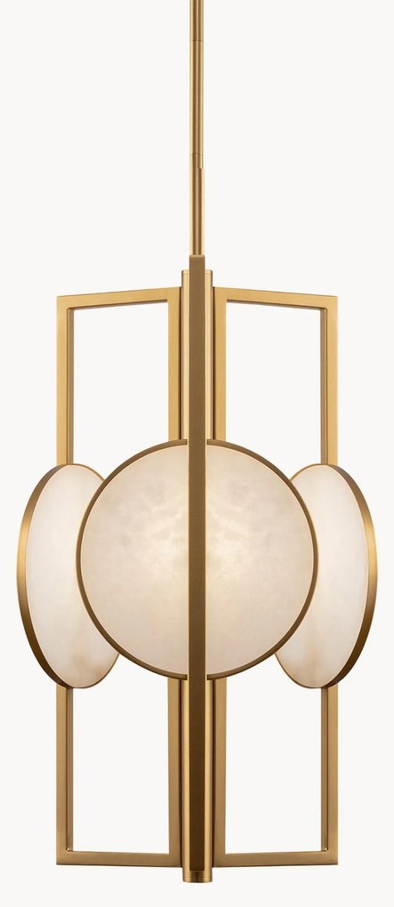 Candeeiro suspenso de mármore e metal Marmo