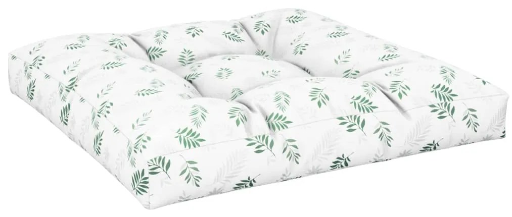 Almofadões para sofás de paletes 2 pcs tecido padrão de folhas