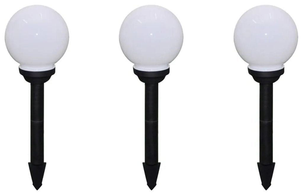 Candeeiros de exterior 6 pcs LED 20 cm com estacas de enterrar