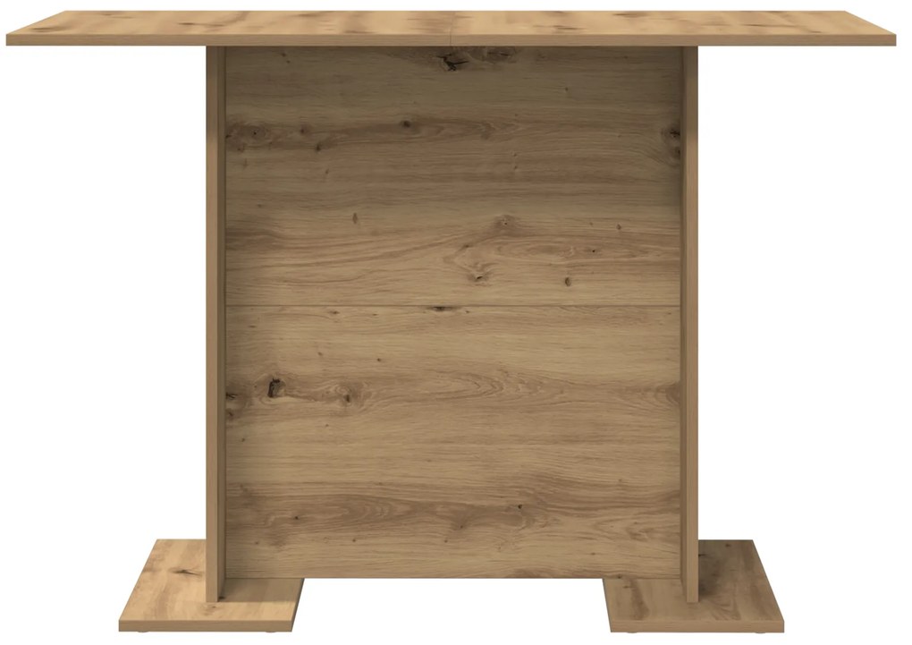 Mesa de Jantar vidaXL Artisan Oak 110x60x75 cm Madeira Engrenhada