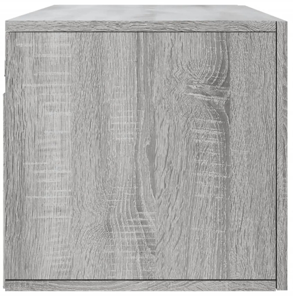 Armário parede 100x36,5x35 cm derivados de madeira cinza sonoma