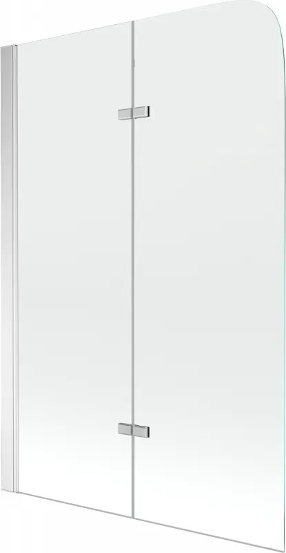 Mexen Felix divisória de duche dobrável 2 painéis 100 x 140 cm, transparente, cromado - 890-100-002-01-00