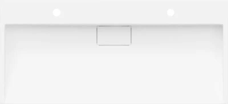 Mexen Ava lavatório de bancada em aglomerado 2/O 100 x 46 cm, branco - 23011002