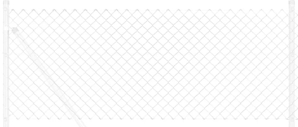 Cerca Prateado 10 x 0.8 m Aço galvanizado