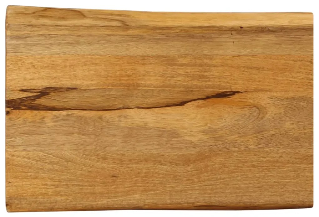 Tampo de mesa c/ borda viva 70x40x2,5 cm mangueira maciça