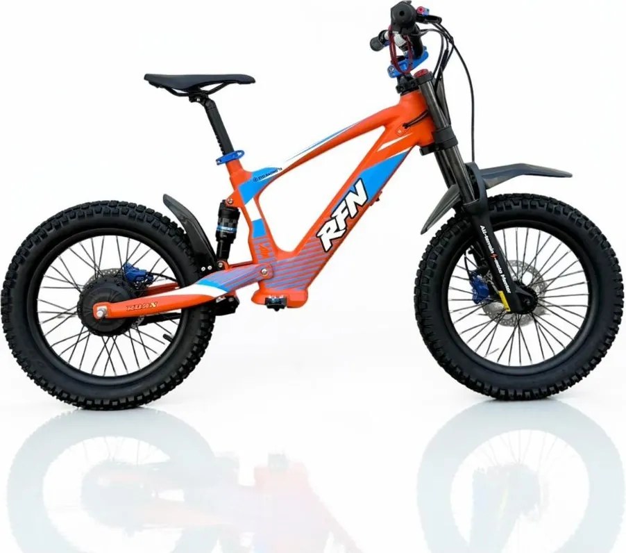 Bicicleta elétrica infantil 500W Roan RXF Evo Racing 18" Laranja