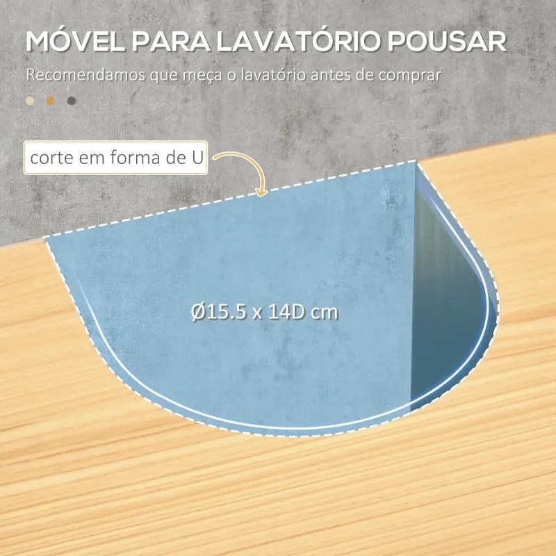 Armário de Lavatório Darny - Design Rústico
