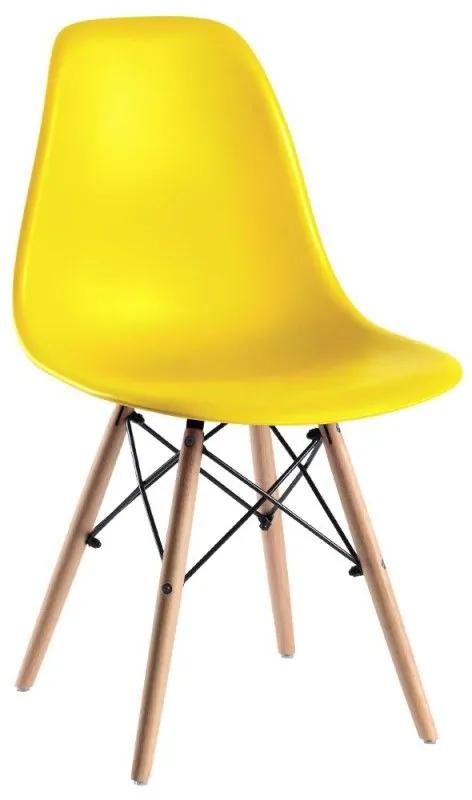 Conjunto Secretária Dek e Cadeira Tower Basic - Amarelo