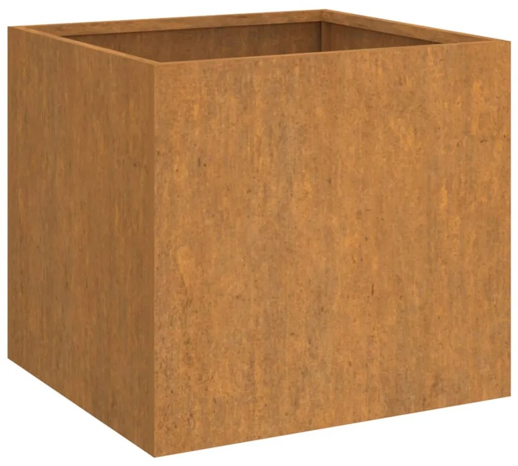 Vasos/floreiras 2 pcs 49x47x46 cm aço corten