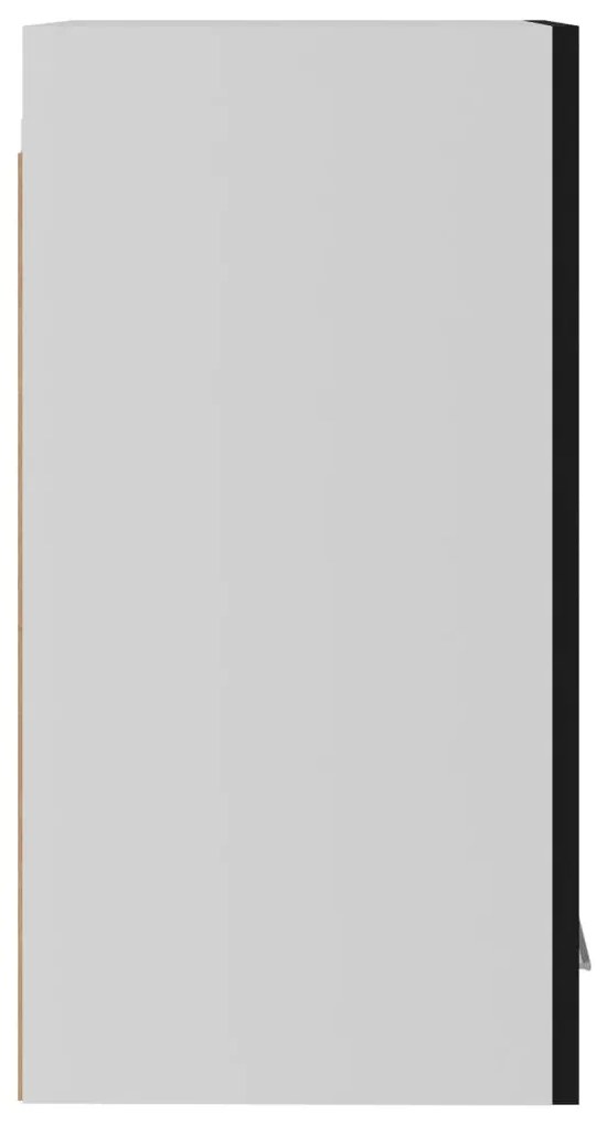 Armário de parede “Lyon” 29,5x31x60 cm derivados madeira preto