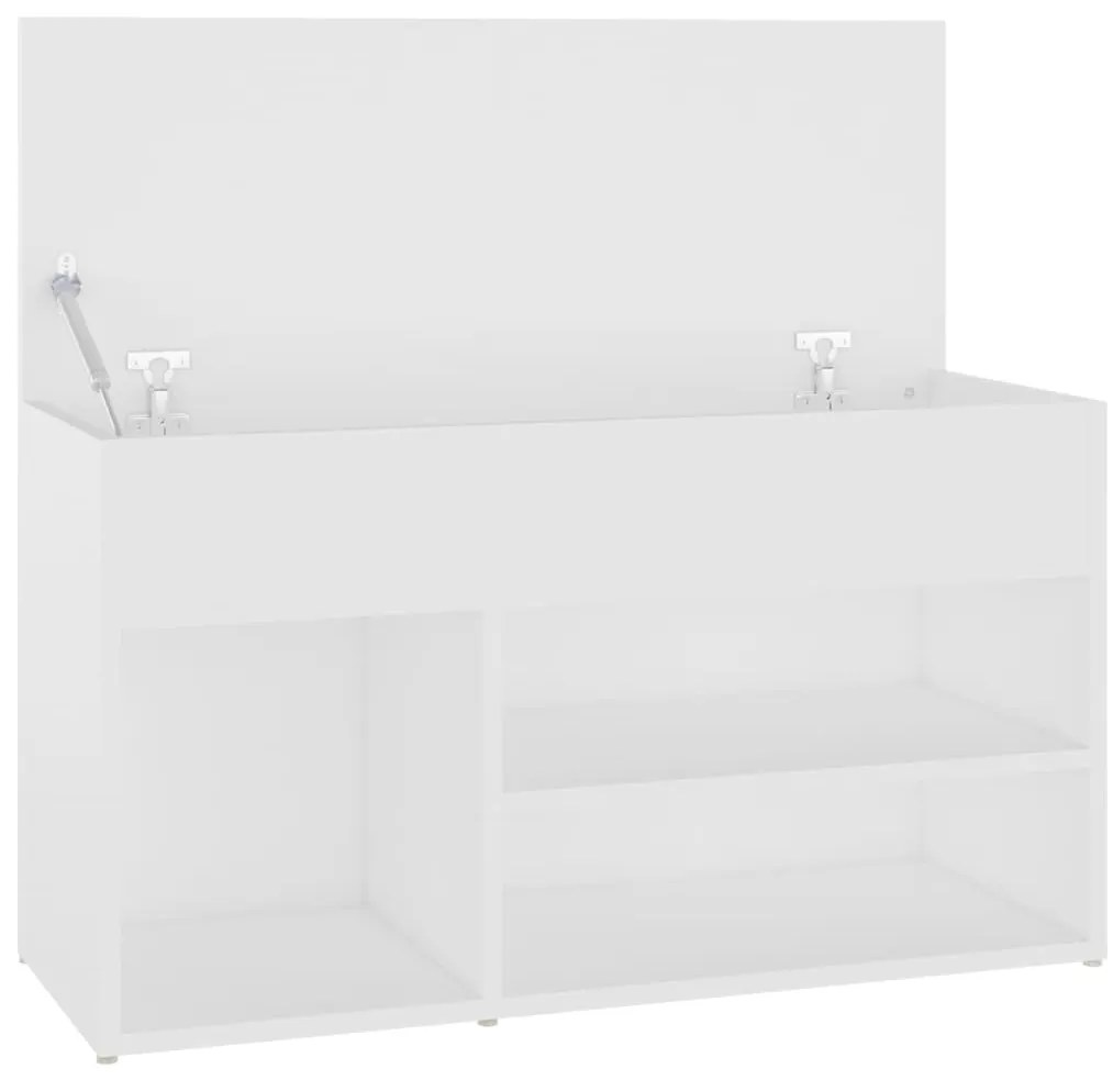 Banco sapateira 80x30x45 cm derivados de madeira branco