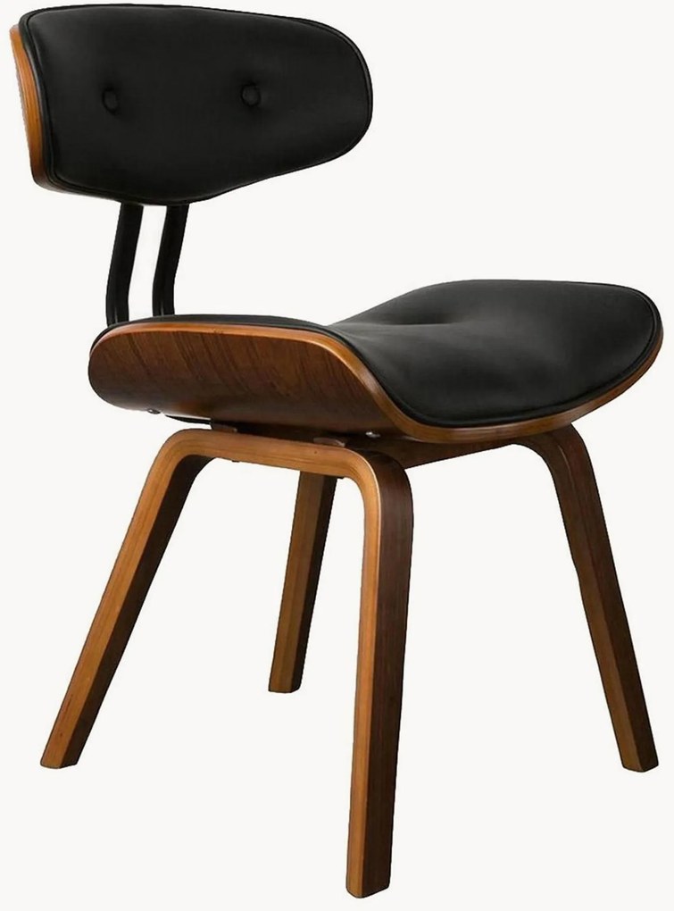 Cadeira de jantar em madeira de freixo/couro sintético Blackwood