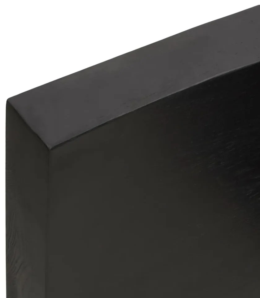 Prateleira de parede 80x60x6 cm carvalho tratado cinza-escuro