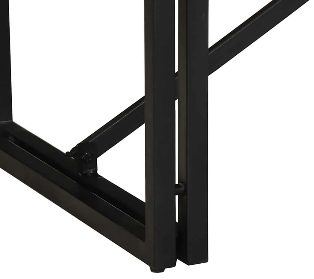 Mesa de centro multicor 100x50x35 cm madeira maciça recuperada