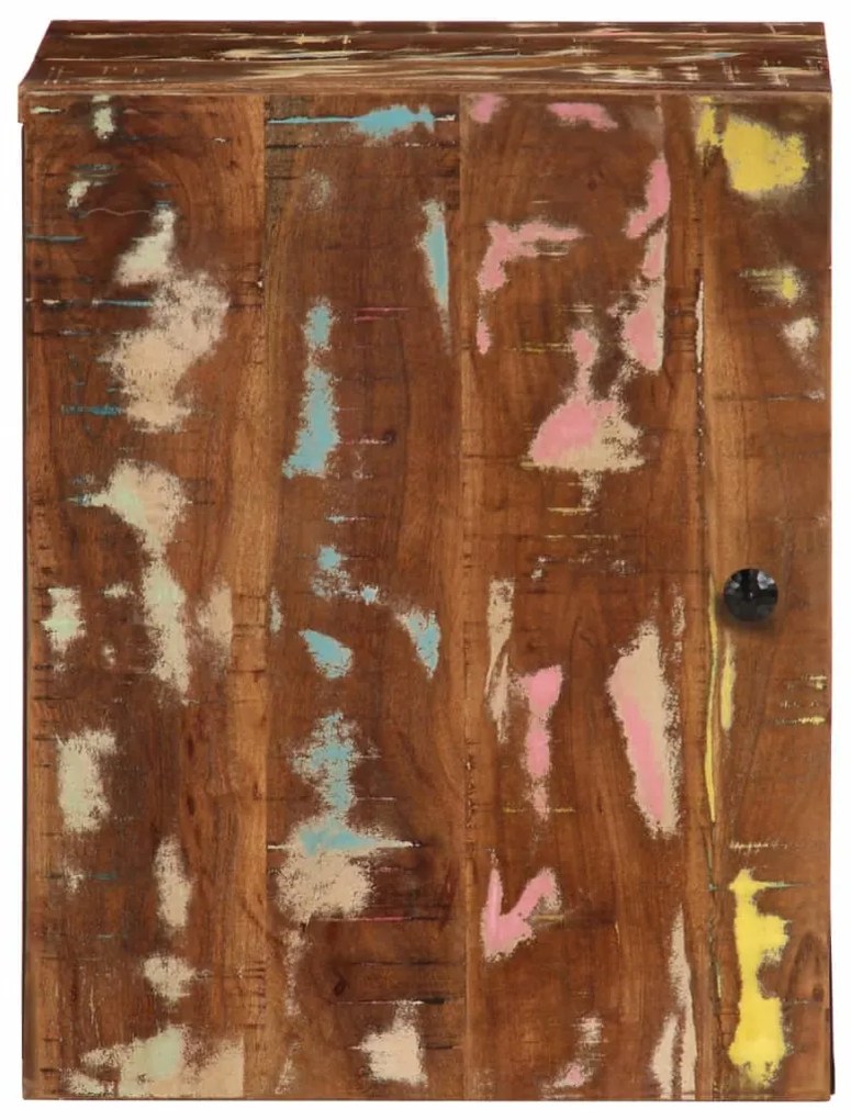 Armário parede p/ casa banho 38x33x48 madeira recuperada maciça