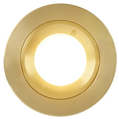 Conjunto de 6 focos embutidos modernos dourados redondos IP44 - Xena