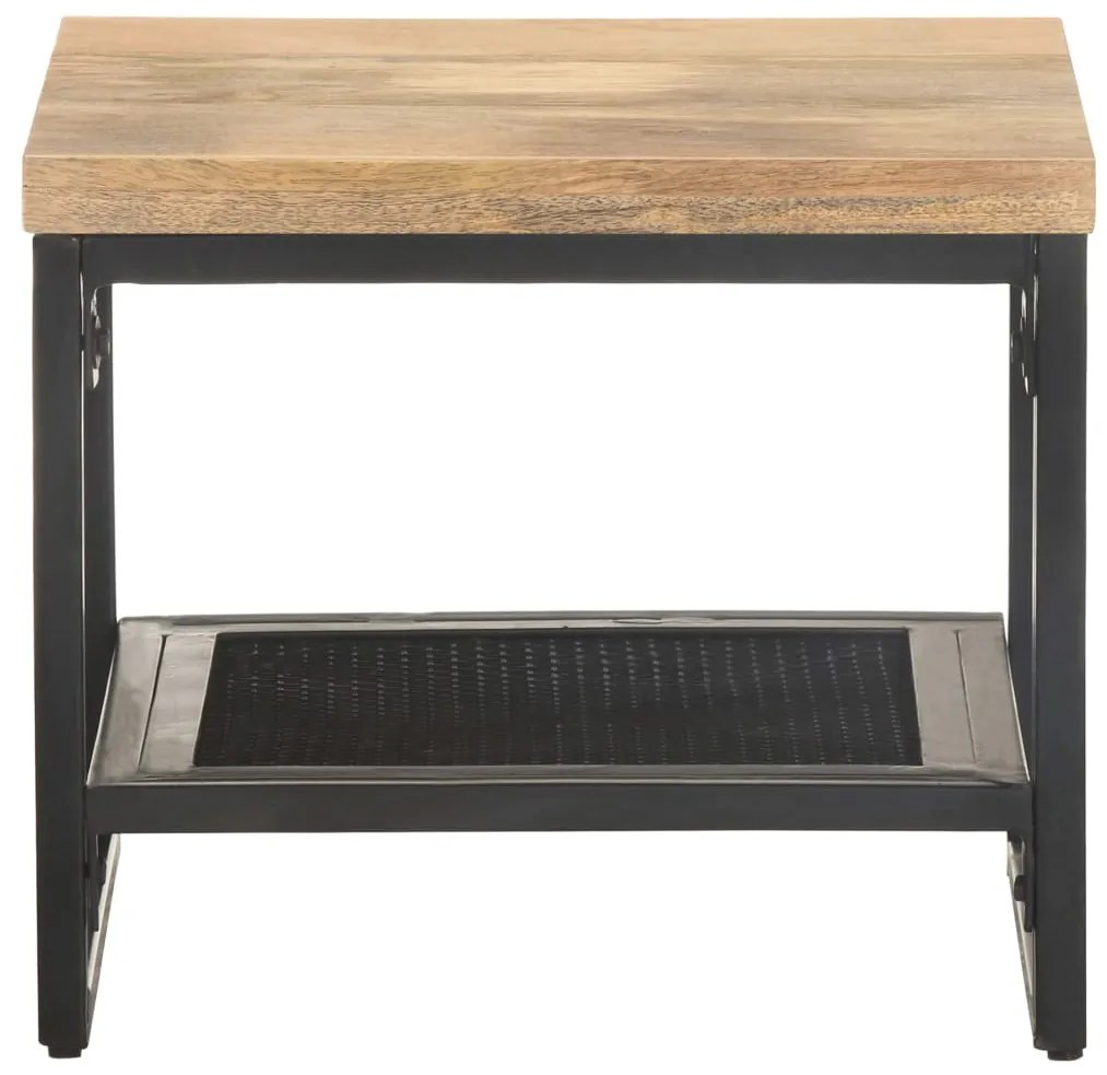Mesa de apoio 40x40x35 cm madeira de mangueira maciça